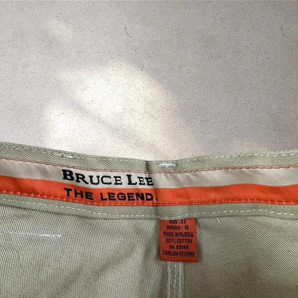 Vintage Y2K Bruce Lee Baggy Denim Shorts Men's 32‎ NOS NWT 14